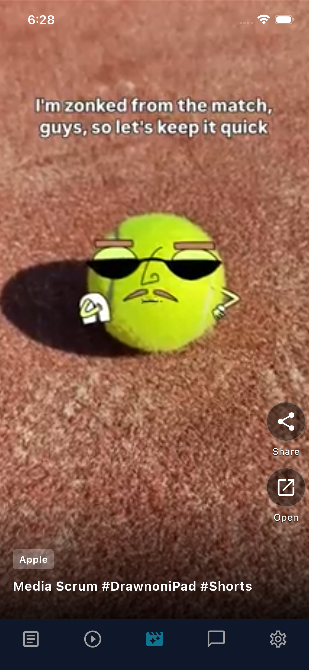 Blips News Reels showing short-form video content